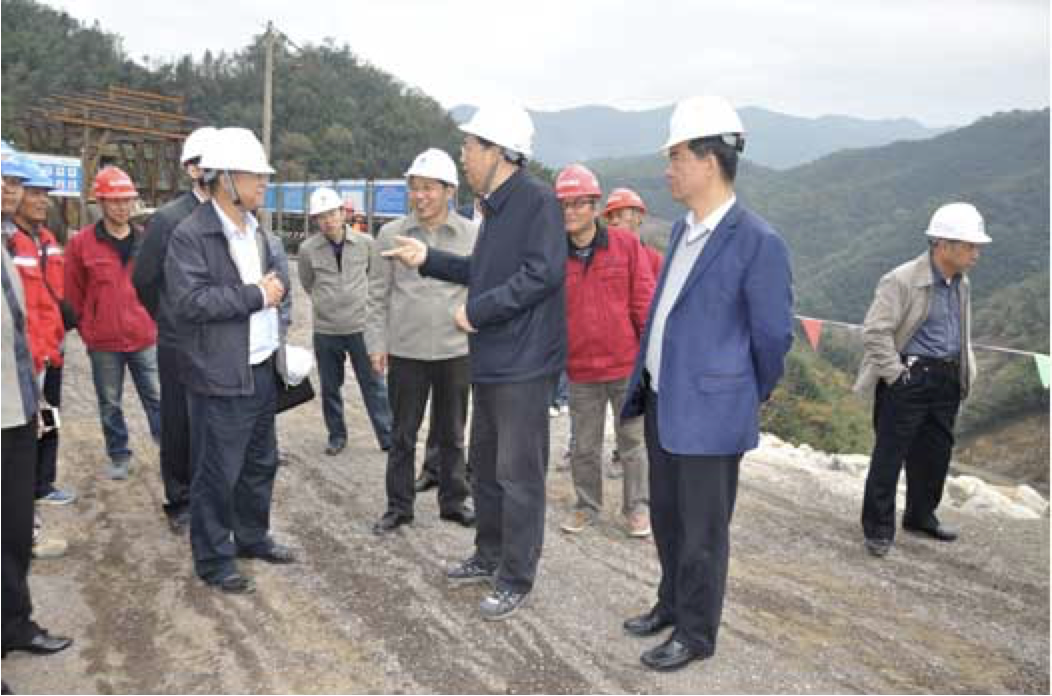 安徽省省長(cháng)李錦斌莅臨金(jīn)寨抽水(shuǐ)蓄能(néng)電(diàn)站(zhàn)檢查指導工(gōng)作(zuò)