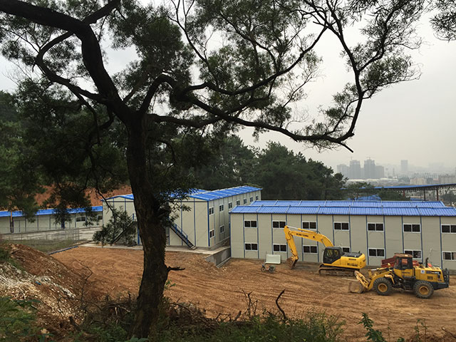 鼓嶺隧道(dào)出口臨建工(gōng)程基本完成